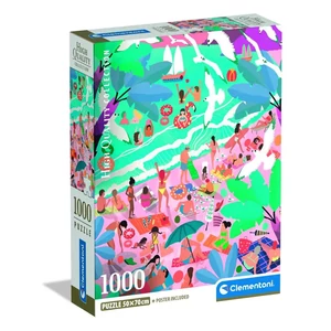 Clementoni 1000 db-os Compact puzzle - High Quality Collection - Vasárnap a strandon (39938)