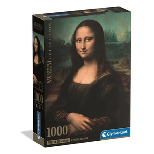 Clementoni 37094 - Museum Collection - Mona Lisa - 1000 db-os Compact puzzle
