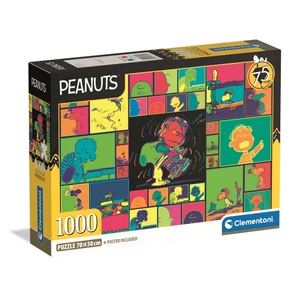 Clementoni 37069 - Snoopy - 1000 db-os Compact puzzle