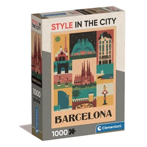 Clementoni 39847 - Style In The City - Barcelona - 1000 db-os Compact puzzle