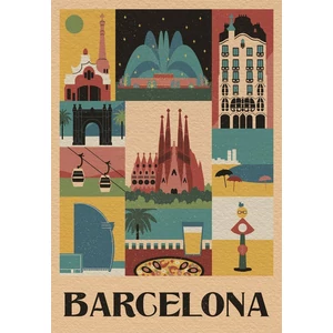 Clementoni 39847 - Style In The City - Barcelona - 1000 db-os Compact puzzle