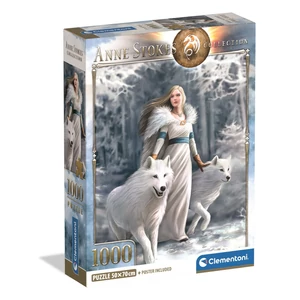 Clementoni 39957 - Anne Stokes Winter Guardians - 1000 db-os Compact puzzle