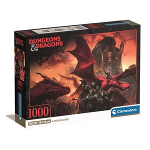 Clementoni 39914 - Dungeons & Dragons - 1000 db-os Compact puzzle 