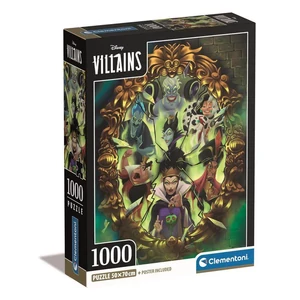 Clementoni 39812 - High Quality Collection - Disney gonoszak - 1000 db-os Compact puzzle