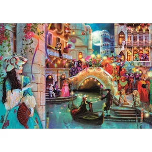 Clementoni 39827 - High Quality Collection - Éjszaka a velencei karneválban - 1000 db-os puzzle 