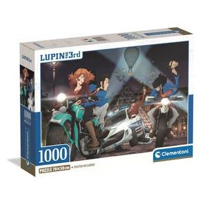 Clementoni 37055 - Lupin 3 - 1000 db-os Compact puzzle