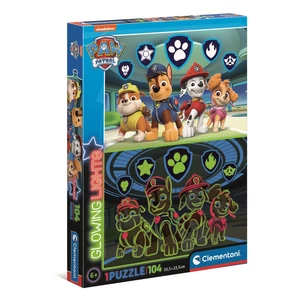 Clementoni 27176 - Mancs őrjárat - 104 db-os Fluoreszkáló puzzle