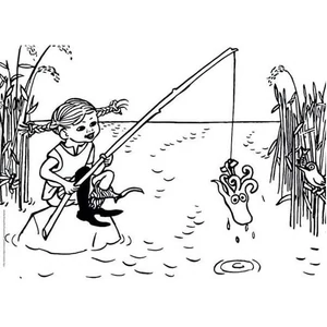Clementoni 25713 - Pippi Longstocking - 104 db-os Színezhető kétoldalas puzzle
