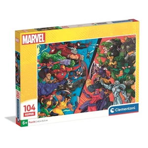 Clementoni 25059 - Marvel Hősök kontra Gonosztevők - 104 db-os puzzle