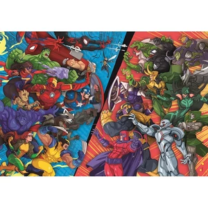 Clementoni 25059 - Marvel Hősök kontra Gonosztevők - 104 db-os puzzle