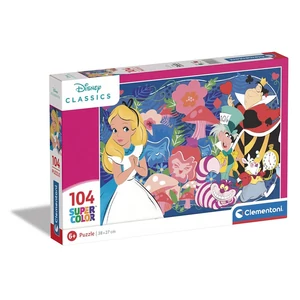 Clementoni 25748 - Alíz Csodaországban - 104 db-os Szuper Színes puzzle