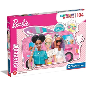 Clementoni 27162 - Barbie lakóautója - 104 db-os Szuper színes Shaped puzzle
