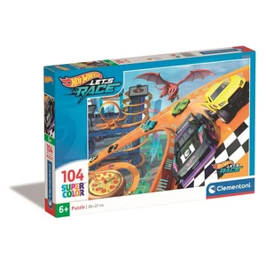 Clementoni 25760 - Hot Wheels - 104 db-os Szuper Színes puzzle