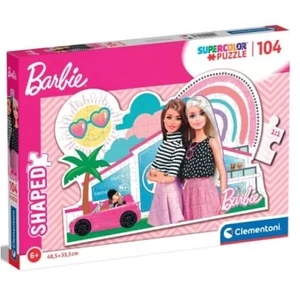 Clementoni 27163 - Barbie nyaralója - 104 db-os Szuper színes SHAPED puzzle