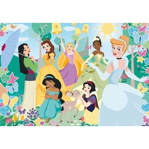 Clementoni 104 db-os Szuper Színes  puzzle - Disney Princess - Glitter effect (20346)
