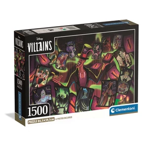 Clementoni 31744 - Disney Collection - Villains - 1500 db-os Compact puzzle