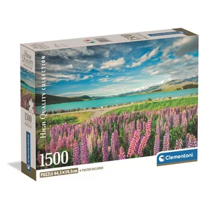 Clementoni 31731 - High Quality Collection - Lupins at lake Tekapo - 1500 db-os puzzle