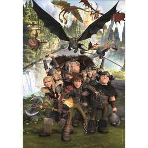 Clementoni 29793 - Dragontrainer - 180 db-os  Szuper színes puzzle