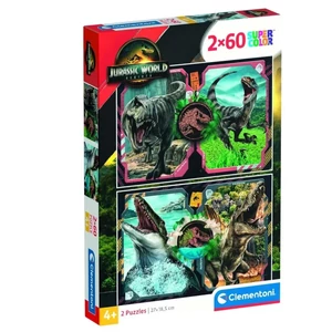 Clementoni 24830 - Jurassic World - 2 x 60 db-os puzzle - Puzzle 31-60 db