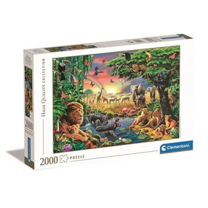 Clementoni 32081 - High Quality Collection - Találkozás Afrikában - 2000 db-os puzzle 