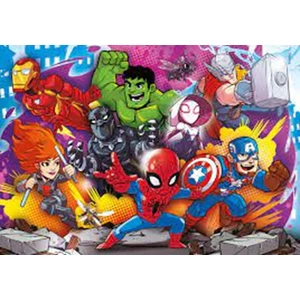 Clementoni 24769 - Marvel - Superhero Adventure - 2 x 20 + 2 x 60 db-os szuper színes puzzle