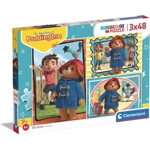 Clementoni 3 x 48 db-os Szuper Színes puzzle - Paddigton (25274)