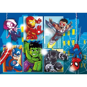 Clementoni 22703 - Marvel - Super Hero Adventures - többféle - 30 db-os Szuper színes maxi puzzle