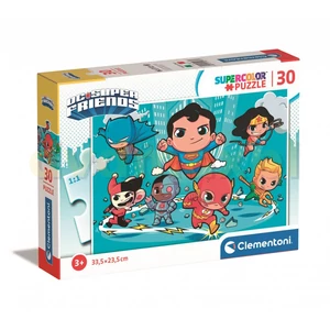 Clementoni 20277 - 30 db-os  Szuper színes puzzle - DC Comics - Superfriends