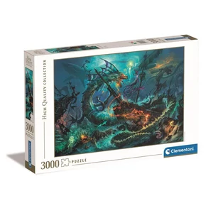 Clementoni 33023 - High Quality Collection - Dungeon and  Dragons - Víz alatti csata - 3000 db-os puzzle