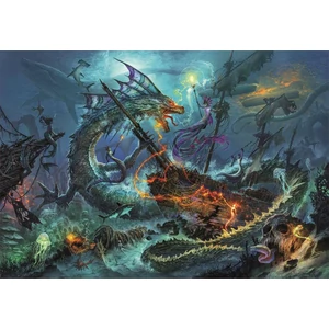 Clementoni 33023 - High Quality Collection - Dungeon and  Dragons - Víz alatti csata - 3000 db-os puzzle