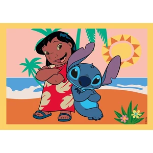 Clementoni 21745 - Stitch - 4 az 1-ben Szuper színes puzzle (12
