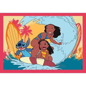 Clementoni 21745 - Stitch - 4 az 1-ben Szuper színes puzzle (12