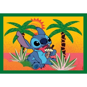 Clementoni 21745 - Stitch - 4 az 1-ben Szuper színes puzzle (12
