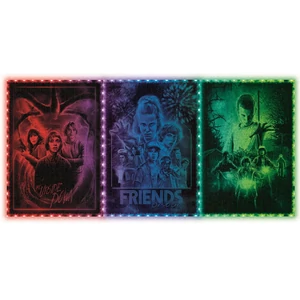 Clementoni 35155 - Stranger Things - Upside Down RGB LED világítással - 520 db-os puzzle kerettel