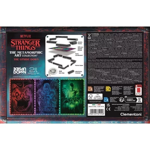 Clementoni 35155 - Stranger Things - Upside Down RGB LED világítással - 520 db-os puzzle kerettel