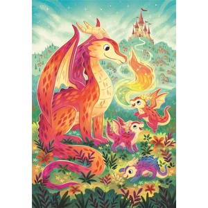 Clementoni 26600 - Sárkánycsalád - 60 db-os Szuper színes puzzle