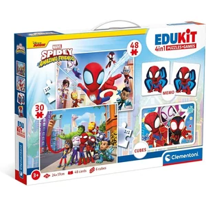 Clementoni 18295 - Spidey és barátai - Edukit 4 az 1-ben játékgyűjtemény