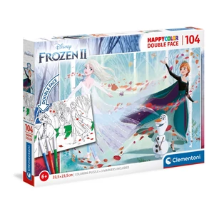 Clementoni 25716 - Jégvarázs 2 - 104 db-os Színezhető kétoldalas puzzle