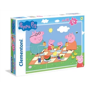 Clementoni 24028 - Peppa malac - Családi piknik - 24 db-os Szuper Színes Maxi puzzle