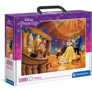 Clementoni 39676 - Disney Princess - Szépség és a szörnyeteg - 1000 db-os puzzle bőröndben
