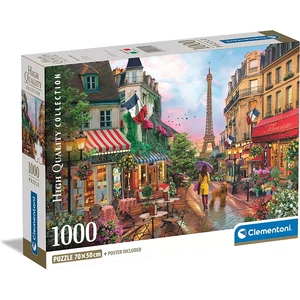 Clementoni 39705 - Virágok Párizsban - 1000 db-os Compact puzzle