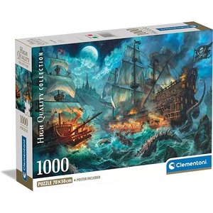 Clementoni 1000 db-os puzzle - Kalóz támadás (39777)