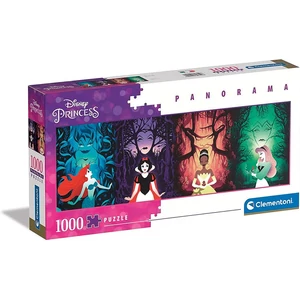 Clementoni 39722 - Disney Princess - Hercegnők és a gonoszok - 1000 db-os Panoráma puzzle
