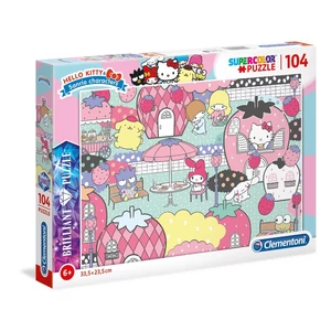 Clementoni 20172 - Hello Kitty - 104 db-os Ragyogó - Szuper színes puzzle