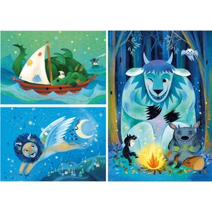 Clementoni 25245 - Fantasztikus barátok - 3 x 48 db-os Szuper Színes puzzle