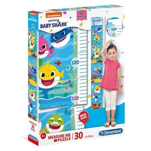 Clementoni 20340 - Baby Shark - 30 db-os puzzle magasságmérővel