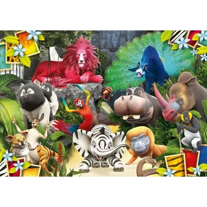 Clementoni 25701 - Szafari - 104 db-os Színezhető kétoldalas puzzle