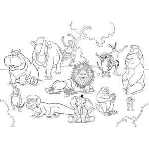 Clementoni 25701 - Szafari - 104 db-os Színezhető kétoldalas puzzle