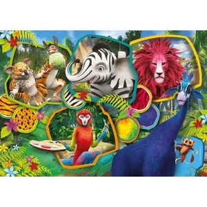 Clementoni 26994 - Szafari - 60 db-os Színezhető kétoldalas puzzle