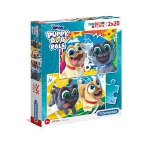 Clementoni 24767 - Kutyapajtik - 2 x 20 db-os Szuper Színes puzzle